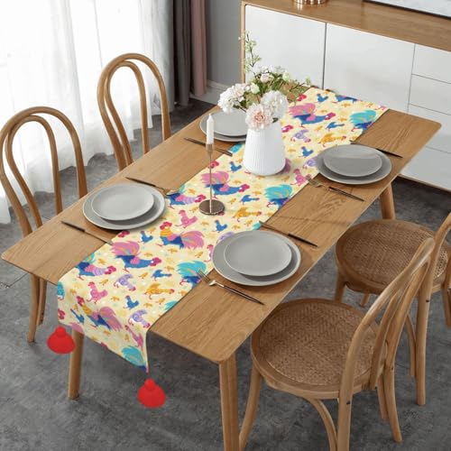 Chemin de table de Noël avec pompon, cadeau déco de table - 2