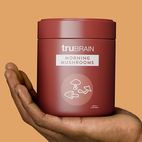 Miniatura 5 de TruBrain Hongos matutinos alternativa de café con superalimentos y adaptógenos  Melena de León, Chaga, Cordyceps y Setas Reishi cultivados en