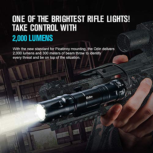 image for OLIGHT Odin 2000 Lumens Rechargeable Picatinny Rail Mounted Tactical F