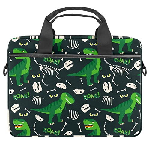 Sac bandoulière ordinateur portable 13-14.5 pouces antichoc motif dinosaure
