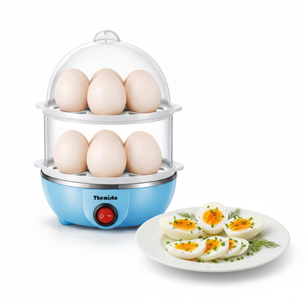 ThemistO TH-611 350W Egg Boiler – 14‑Egg Capacity, Steamer & Cooker