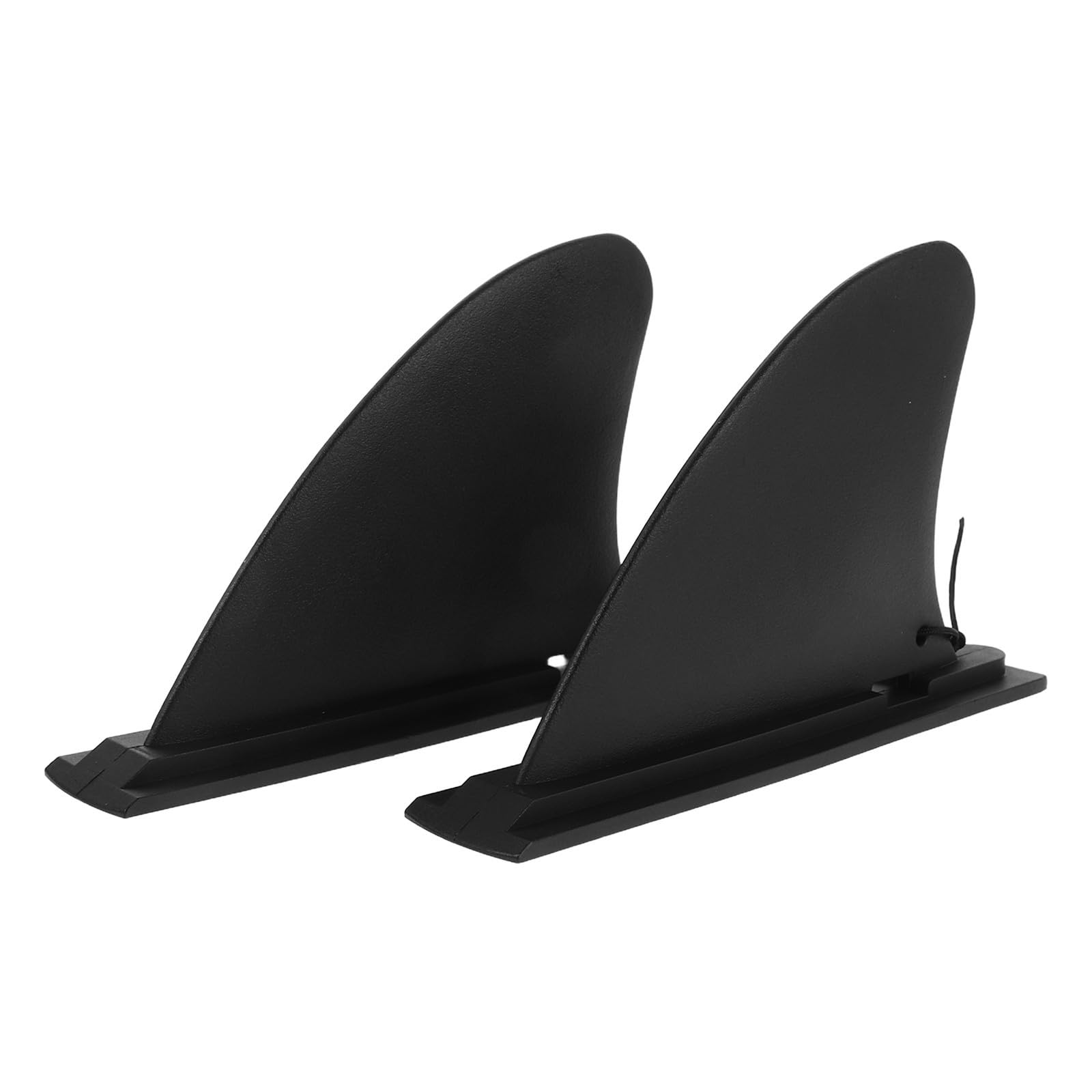 Paddleboard Fin Replacement Set Black Pvc Material 2pcs with Easy Installation and Hydrodynamic Design for Inflatable Surfboard for Water Sports on Lakes