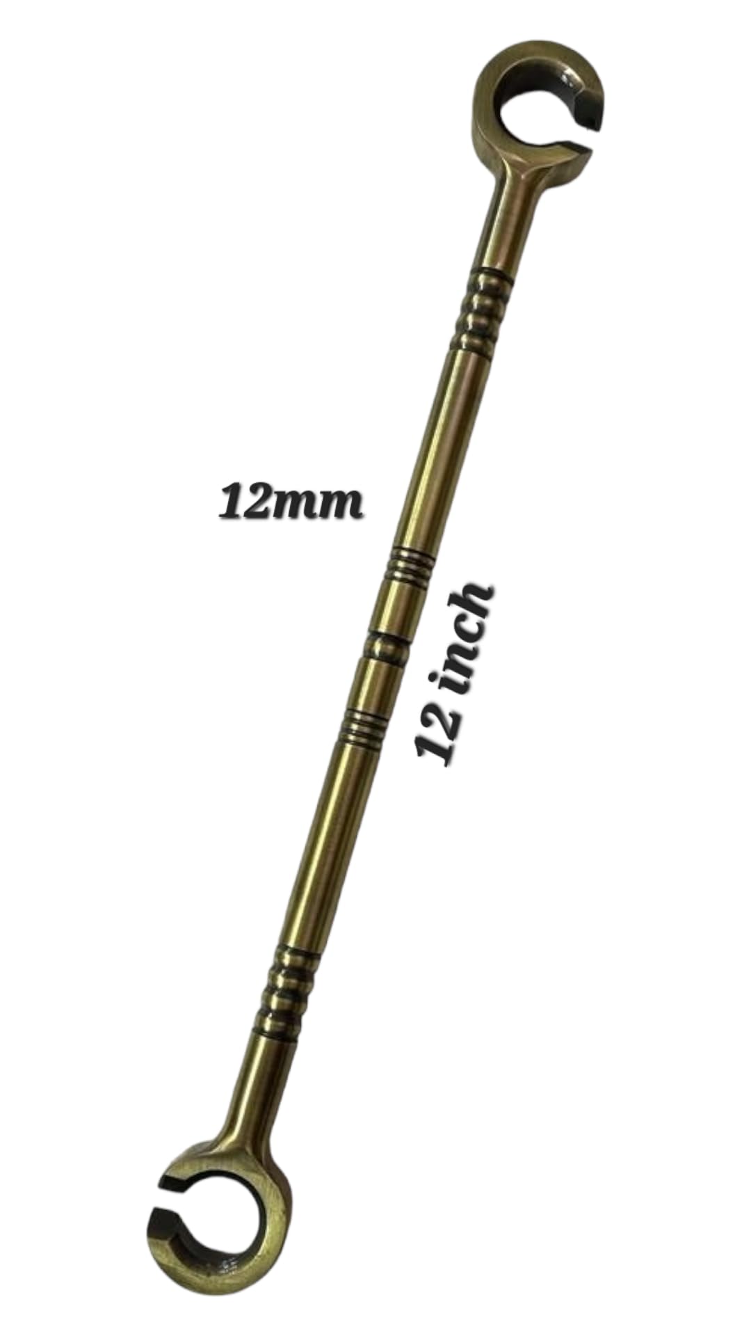 nooks Stainless Steel saliya 12mm Hook and Ceiling Rod heavt Duty Hanging Accessories Set in PVD Coating Brass Finishing for Swings and jhula for Indoor Outdoor (Pack of 2) 2