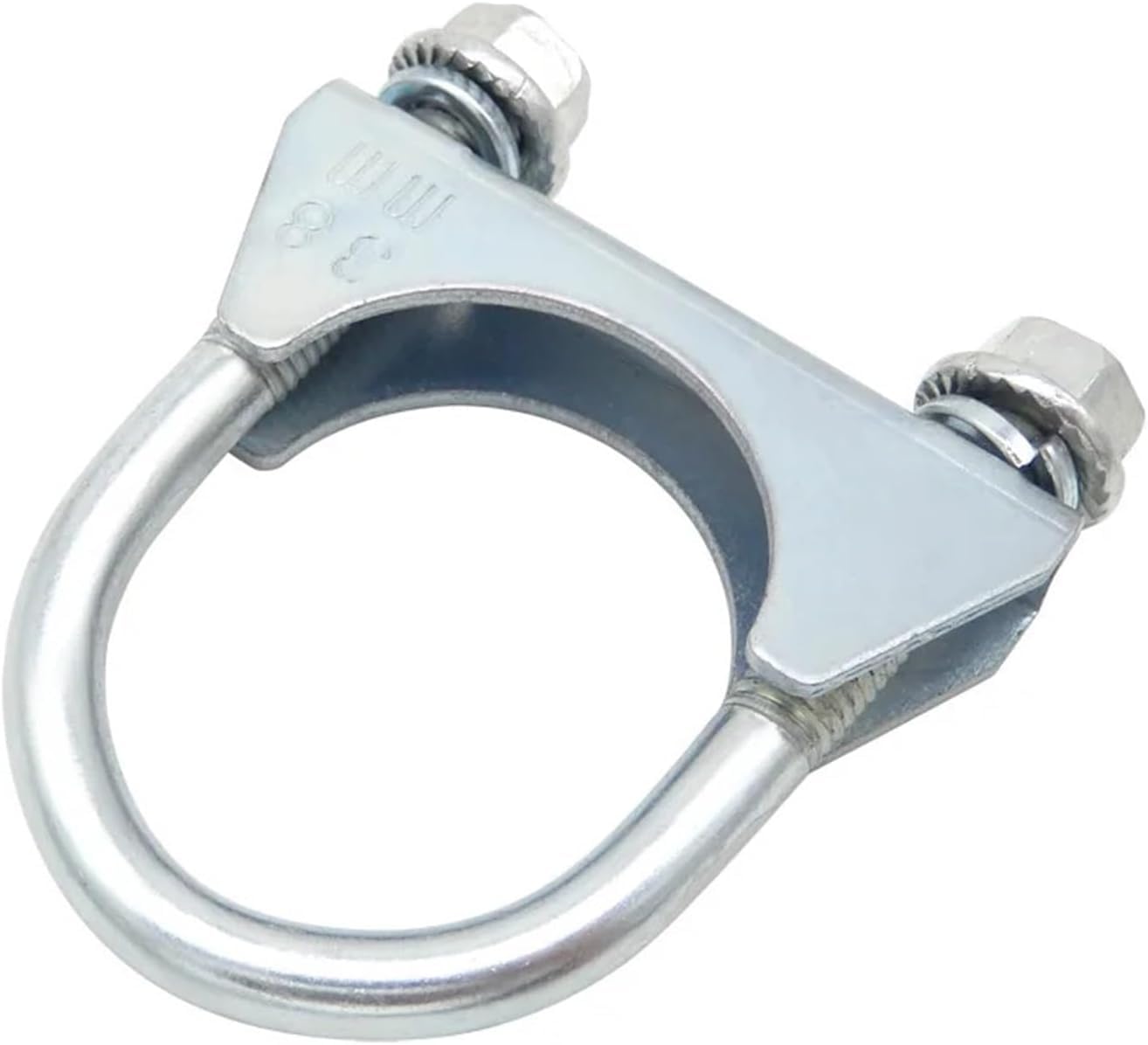 abrazadera de manguera, 1 Uds. Tubo de escape, abrazadera pegada fuerza, banda aro garganta fija, tubo en U(60mm)