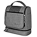 Produktbild DELAWAY® XXL Kulturbeutel zum Aufhängen [Premium-Qualität] Große Kulturtasche Damen und Herren mit Kofferhalterung und separatem Nassfach (Grau)