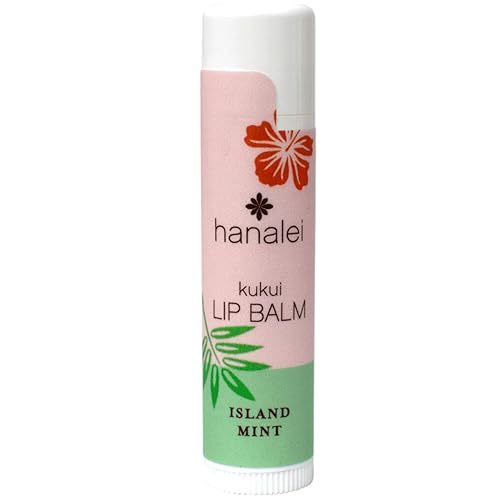 Miniatura 1 de Hanalei Bálsamo labial e hidratante de menta  Aceite natural de Kukui y cera de abejas hidratante labial para reponer y reparar labios secos y