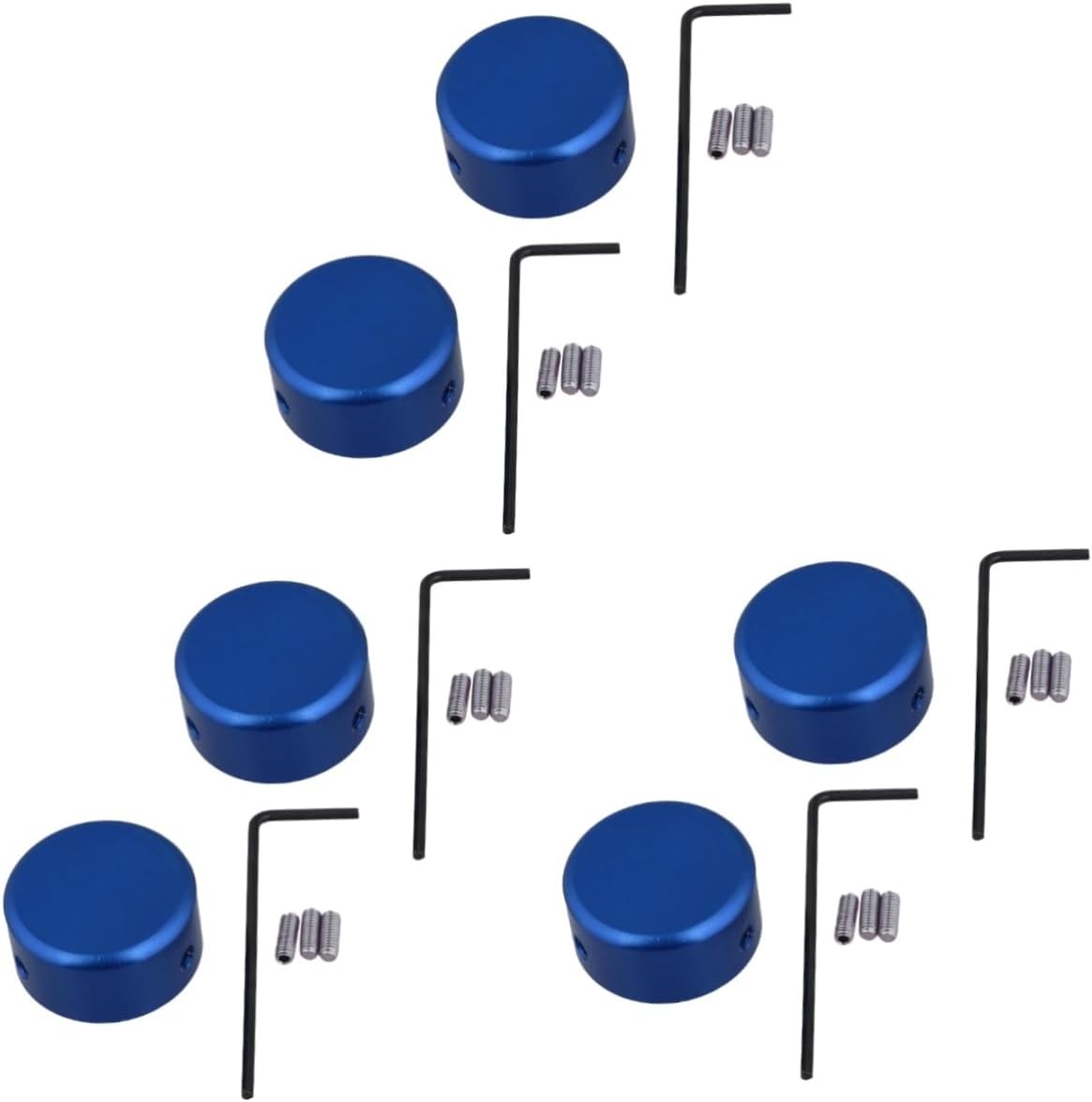 Amazon.co.jp Milisten 6 Sets Aluminum Pedal Caps Guitar Effect Caps