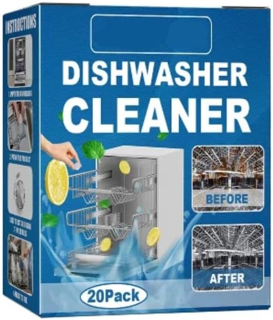 Dishwasher Cleaning Tablets, Detergent Tablets, Dishwasher Maintenance Degreasing Tablets(6Boxes)
