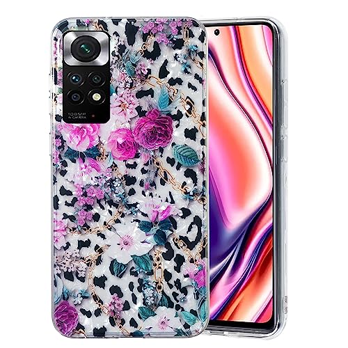 Mjuk TPU-skydd för Xiaomi Redmi Note 11-8 med leopardmönster