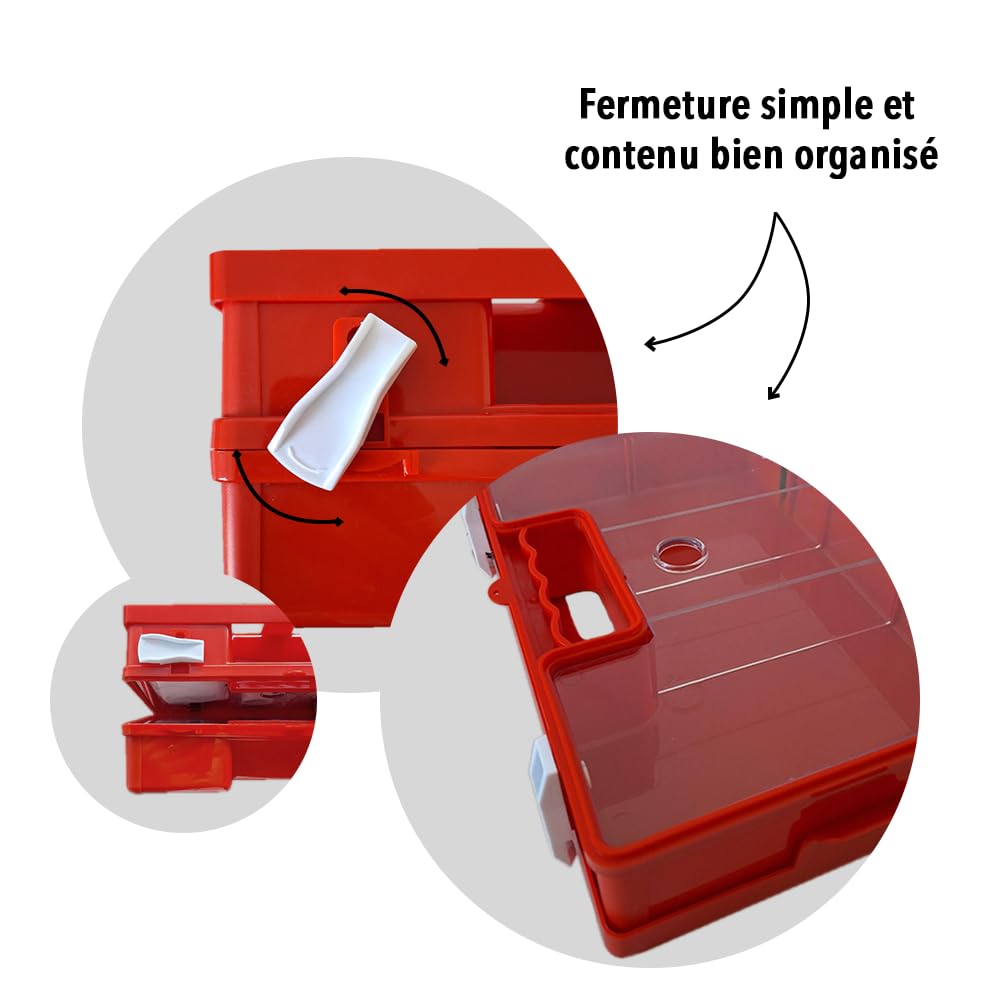 IEA Medical Kit de premiers secours DIN 13157 professionnel robuste pour entreprise bureau atelier