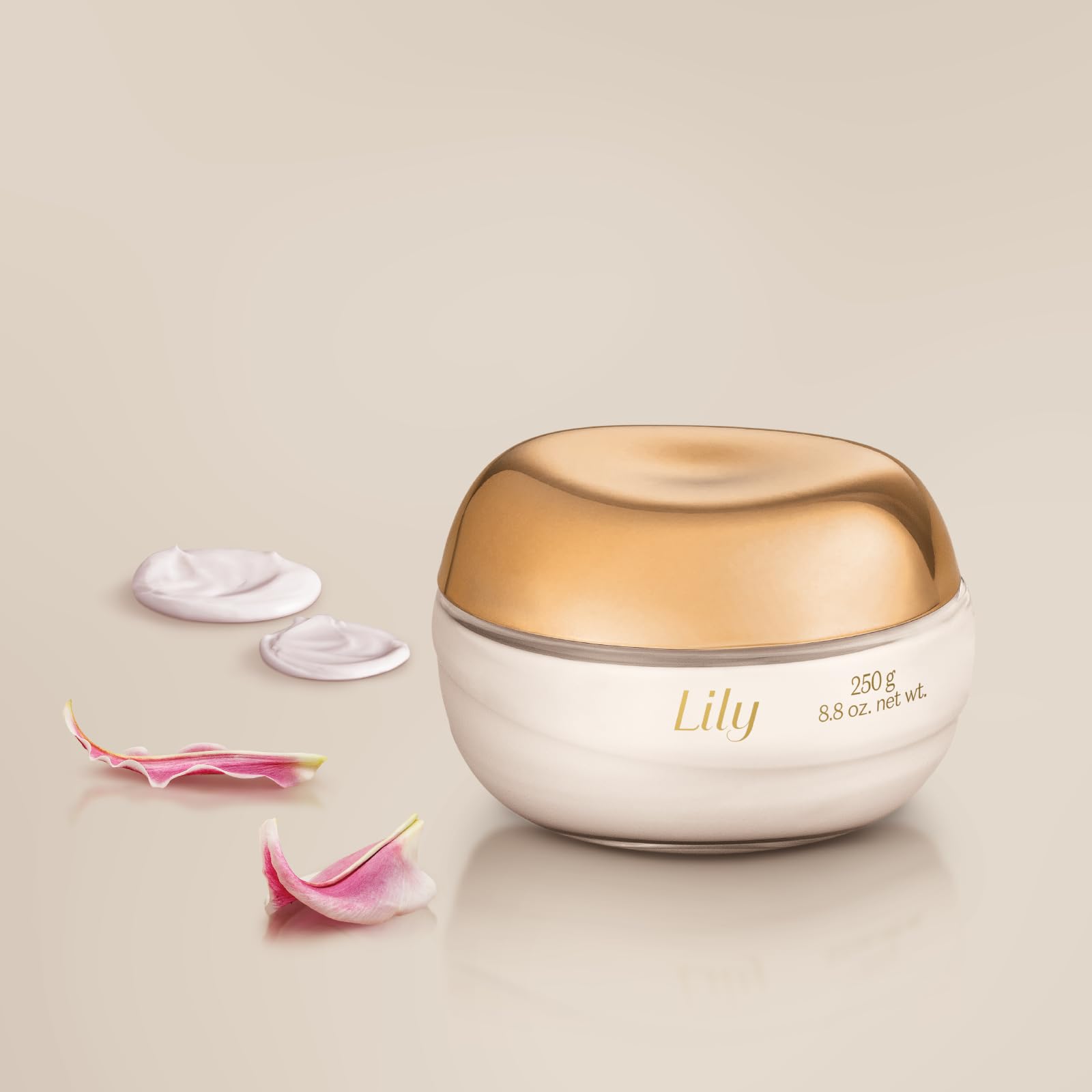 O Boticário Lily Coffret Regalo Set Perfume y Cuidado de la Piel con 2 Productos en Caja Beige | Lily Crema Hidratante Corporal Perfumada Satinado 250g y Lily Perfume Eau de Parfum EDP 75ml