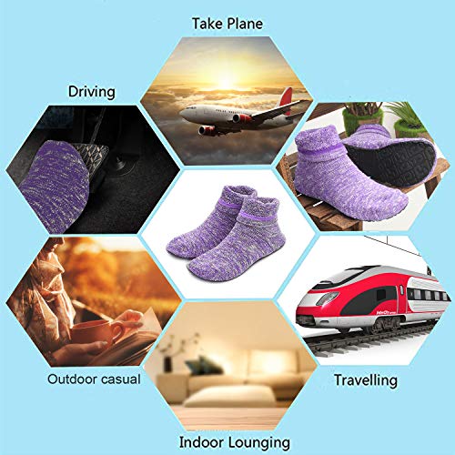 Image of Womens Non-slip Waterproof Slipper Socks With Grippers