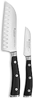 Vista 3 de WÜSTHOF Classic IKON - Juego de cuchillos de chef asiáticos de 2 piezas, color negro