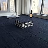 HoKiis Tapetes De Espuma De Felpa para Piso, Losetas De Alfombra Entrelazadas, Alfombra Gruesa Y Esponjosa, Alfombra Rompecabezas, para Sala De Juegos, Aula, Guardería, Dormitorio,Black,1 pcs