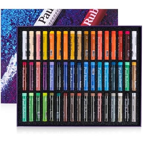 Paul Rubens Oil Pastels, 50 Vibrant Colors Soft Oil Pastels, Oil Pastels for Artists, Students, Oil Pastel Set Ideal for Sketching, Decorative Painting, Making Pictures Like Oil Painting Cover