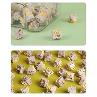 DucKey Outemu Honey Peach Switch V2, 5Pin 40g Vorgeschmierter Leiser Linearer Schalter für Mechanische Tastaturen (Size : 90PCS) – Ansicht 6