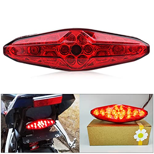Jaxiria Motorcycle Rear Tail Light 12V 15 Leds Brake Stop Running Lights For Quad Atv Dirt Bike Chopper #TOP12
