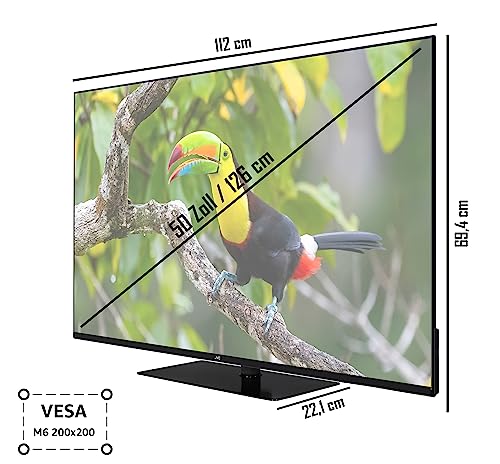 JVC LT-50VU6355 50 Zoll Fernseher / Smart TV (4K Ultra HD, HDR Dolby Vision, Triple-Tuner, Bluetooth, Dolby Atmos) [2023] – Bild 4