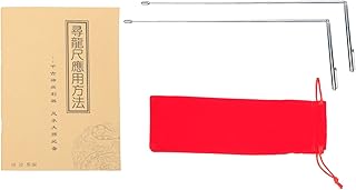 Stainless Steel Dowsing Rods Water Divining Rods with Case Portable Divining L Rods Divination Tools for Tools Divining Water Treasure Buried Items Etc Silver