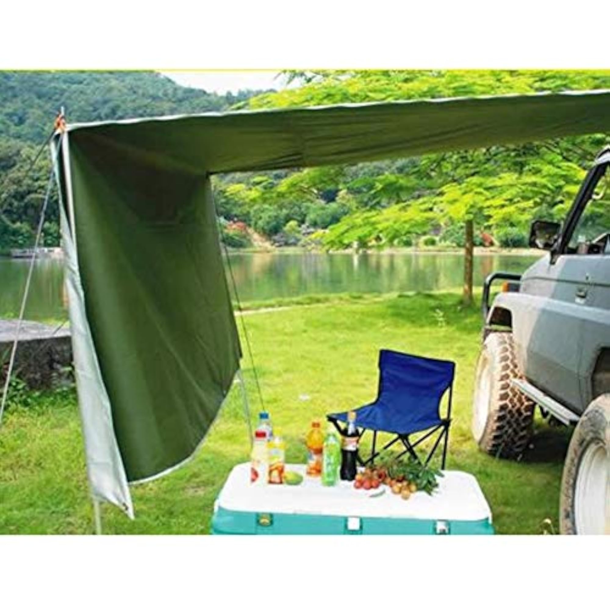 RV Awning Sun Shade Car Side Awning Tent Shelter