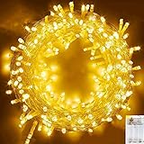 💡 AMPLIAMENTE UTILIZADO: las luces de cadena comerciales tienen un efecto de iluminación fantástico, son adecuadas para ventanas, jardines, patios, balcones, pasillos, cercas, estantes, bistrós, pubs, cafeterías, florerías, centros comerciales, Año Nuevo, cumpleaños, paisajes en ollas, fiesta nocturna.
