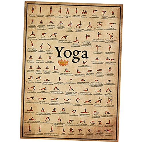 ARTSEWPLY Yoga Posen Wandtafel