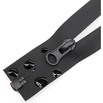 MebuZip 65 cm 2 pieces waterproof zips separable #5 black waterproof zips for coats jackets TPU