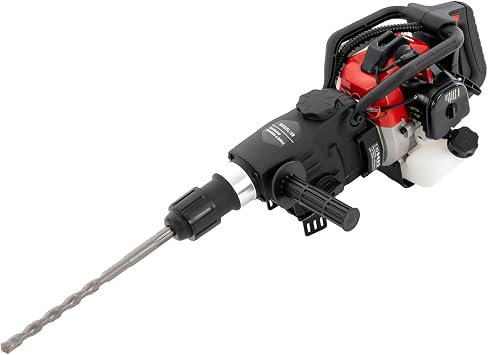 Demolition Jack Hammer, 32.6CC 2 Stroke 1200W Heavy Duty Gas Powered Gasoline Hammer Drilling Machine Petrol Concrete Breaker Punch Drill W/5pcs Chisels Bit for Trenching & Breaking Holes /5300rpm