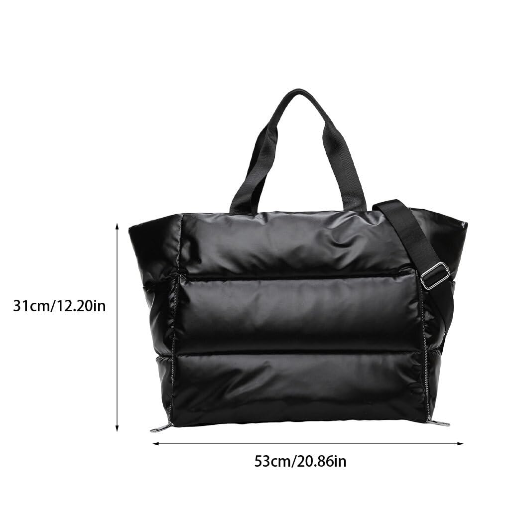 Borsa da palestra resistente per gli appassionati di fitness Facile da trasportare con tasche integrate Borsa da fitness con zaino monospalla in nylon morbido, argento
