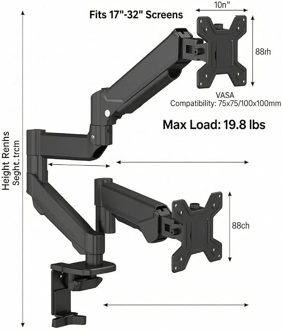 Starlink Gen 3 Dish Mount, Durable Plastic Base for Secure Installation