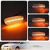 Impreza Clear Lens LED Side Marker Lamps for Subaru Impreza L LS Outback RS 1993 1994 1995 1996 1997 1998 1999 2000 2001 Driver Side/Passenger Side Fender Dynamic Amber LED Turn Singal Lights Kits