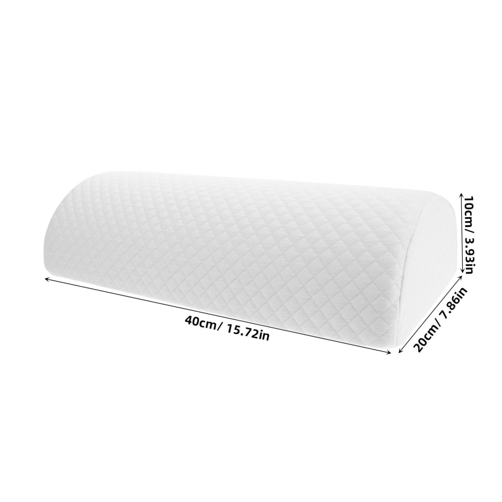 Happyyami Elevate Leg Pillow Half Round Pillow for Memory Foam Cervical Support Sleep Bolster for Hip Lumbar Relief