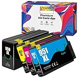 Uniwork Kompatibel Tintenpatrone 950 XL 951 XL (4er-Pack)