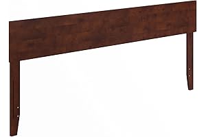 Wood King Headboard | AFI Orlando King Size Headboard with Attachable Charger in Walnut