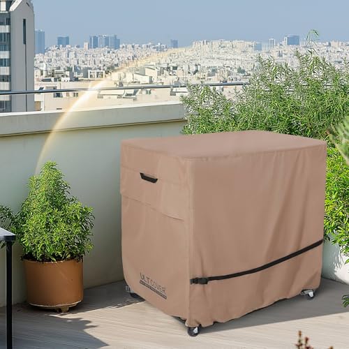 ULTCOVER Rolling Dining Prep Table Cart Cover 48L x 24W x 34H inch for Outdoor Garden Patio Kitchen Food Serving Worktable by ULTCOVER - Image 7