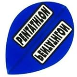 pentathlon darts t6 1 Satz = 3 Stück Pentathlon Dart Flights Pear, 1 Satz = 3 Stückt, Farbe: Blau