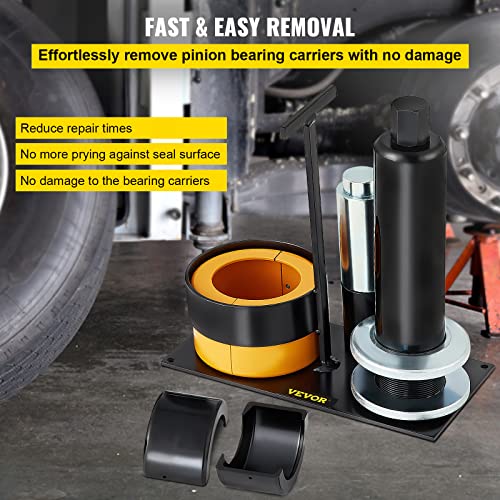 Image of VEVOR Carrier & Pinion Bearing Puller, Compatible with Dana 30, 40, 60, 70, Ford 9 inch Bearings, Pinion Puller Tool with 2 Clamshells, 45# Steel Clamshell Carrier Bearing Puller for Auto Repair
