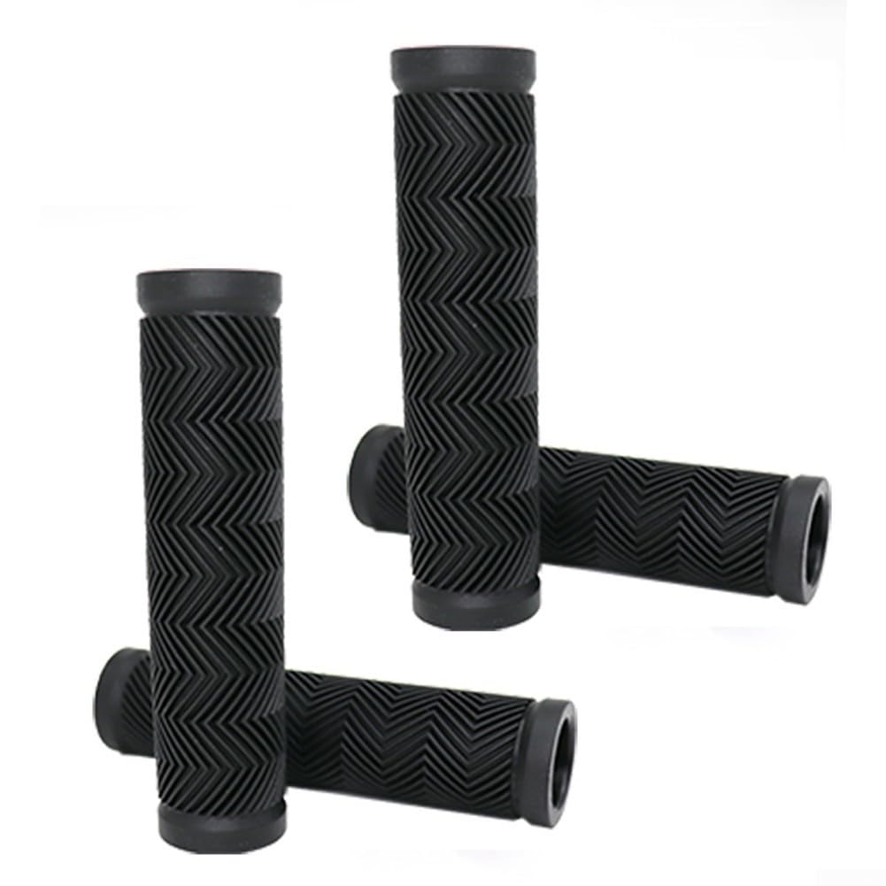Lot de 4 poignées de rechange antidérapantes en caoutchouc pour brouette de 32 mm de diamètre intérieur Noir 132 x 32 mm