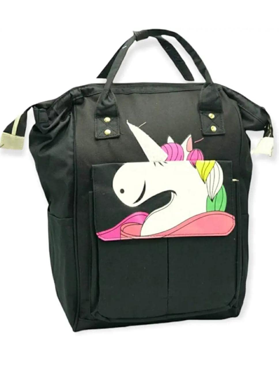 Unicorn Baby Diaper Bag Stylish Baby Diaper Bag Backpack for Mother Bag with Holder Diaper Changing Multi Compartment for Travel Nappy Tote Backpack-image-31