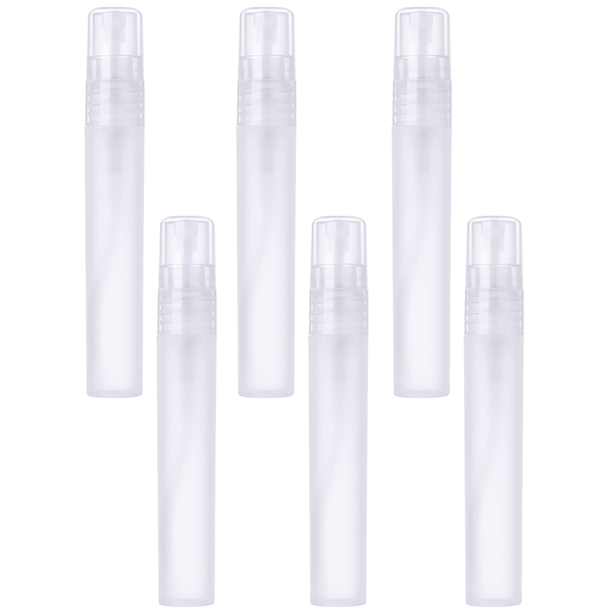 IRYNA 6 Pieces 8ML Empty Spray Bottle Plastic Fine Mist Small Spray Bottle Refillable Atomiser Travel Bottle Sets for Women Men Cleaning Cosmetic Perfumes