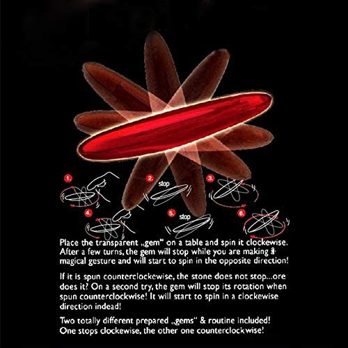 Miniatura 6 de Artistic Rattleback Easy Magic Chembongo Juguete filosófoco Juguete de plástico de tamaño de mano Juguetes de cerca de la calle Trucos de magia