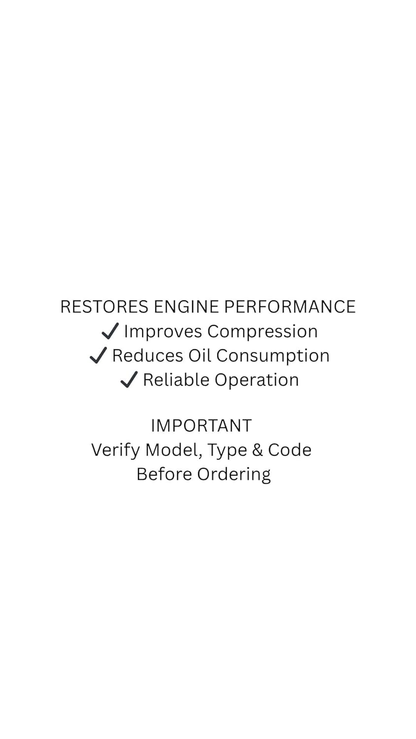Overhaul Kit Compatible with Briggs & Stratton 19HP 20HP 21HP Single Cylinder OHV Engine – Piston Rings & Complete Gasket Set Replacement 794126 796187
