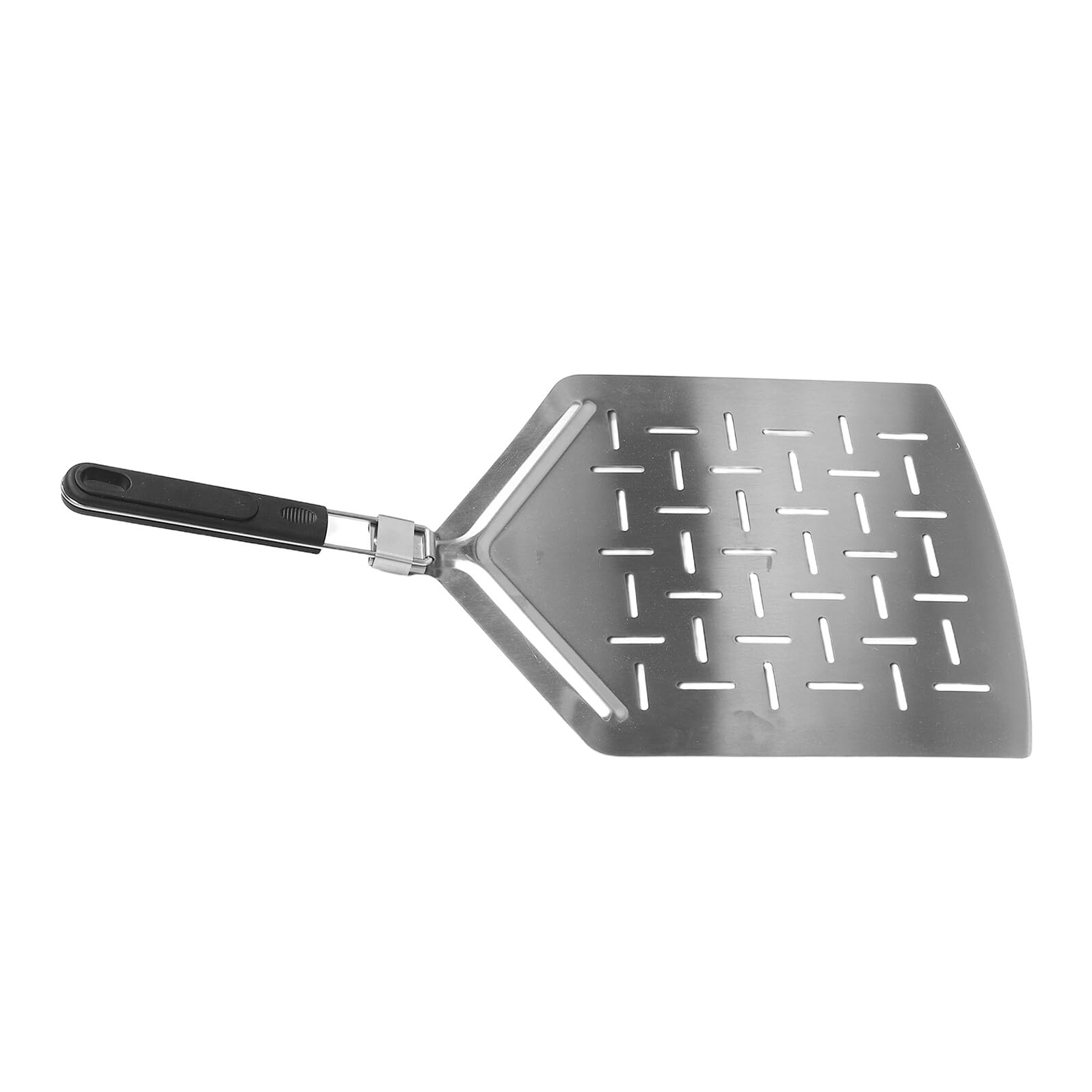 Faltbarer Pizzaschieber 33cm Rechteckig aus Edelstahl mit Ergonomischem Rutschfestem Griff für Outdoor Pizzaofen und Hausgemachte Pizza oder Kuchen