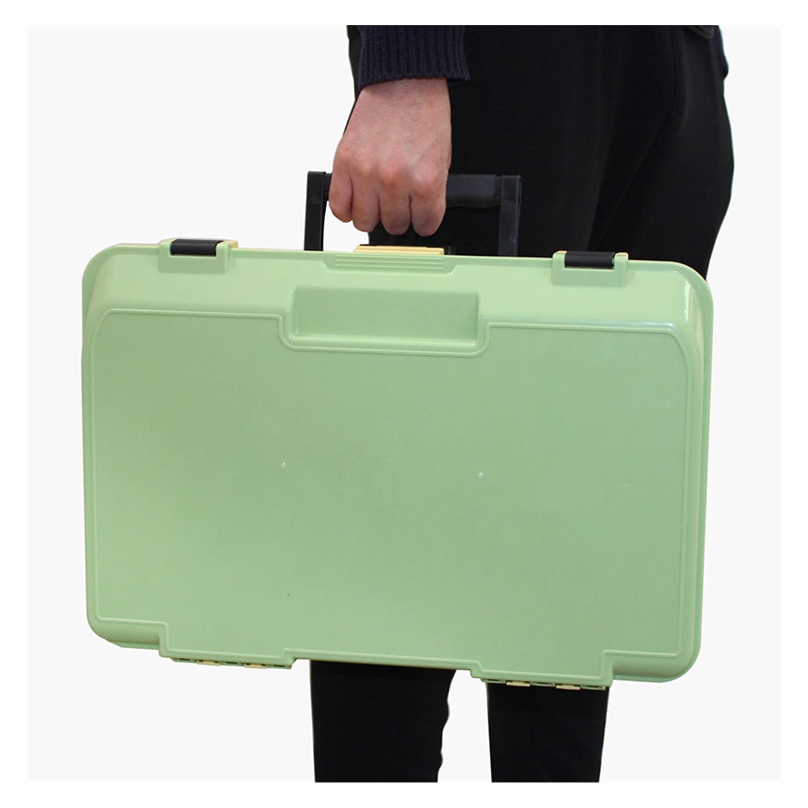 Angelzubehör Angelgerät Kasten Doppel-Decker Subköder-Box Tragbare Köder Angelgeräte Aufbewahrungsbox Angeln Tackle Box Kleinteilebox