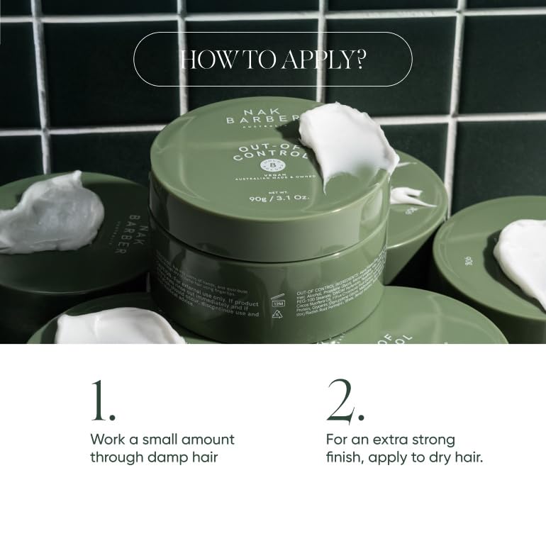 NAK Barber Out Of Control 90g - Cera para cabello mate fuerte miniatura 3