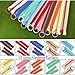 Harz Nylon Reißverschluss Set - 10 Stücke, 20cm Metallring, Bunte Coil Reißverschlüsse für Schneider