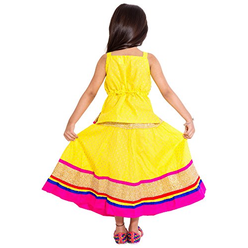 Image of DIAMO Ethnic Wear Traditional Style Lehenga Choli for Baby Girls