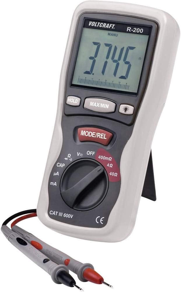VOLTCRAFTR-200 LCR-Multimeter for measurement of resistors, inductors and capacitorsCAT III 600 V