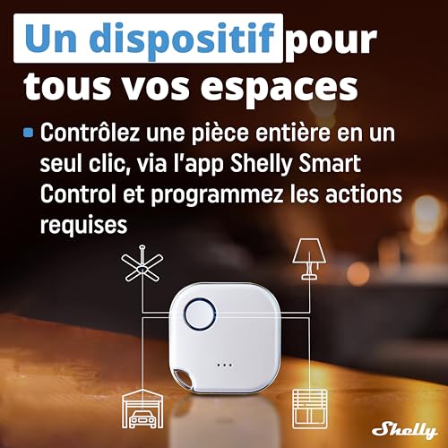 Shelly BLU Button1 télécommande Bluetooth pour piloter toute la maison depuis votre canapé - 5