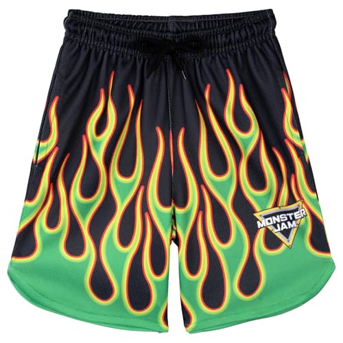 Image of Monster Jam Boys' Athletic 2-Piece T-Shirt and Shorts Set Toddler to Big Kid